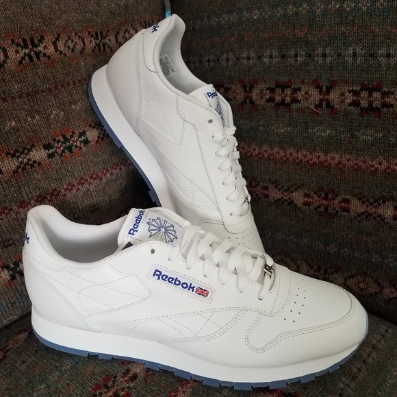 Reebok Other - Reebok Classic Leather Runner White Royal Ice 13